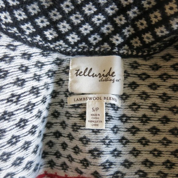 Telluride Clothing Co. Lambswool Blend Open Front Sweater Cardigan -Size Small - Picture 6 of 7